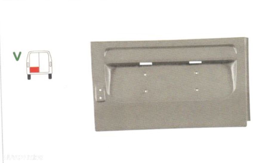 Element reparatie usa Mercedes SPRINTER 208-416 (W901-905), 01.1995-2006, VW LT II 05.1996-12.2005 (pt modele cu 2 usi spate), partea stanga, usa spate ,inaltime 465 mm, - 1