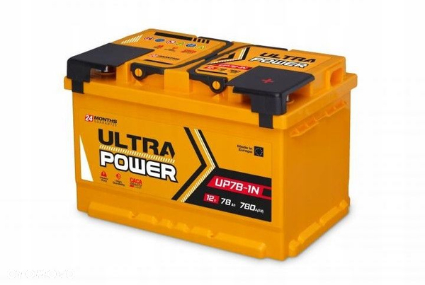 Akumulator Ultra Power 78Ah 780A UP78-1N MOŻLIWY DOWÓZ MONTAŻ
