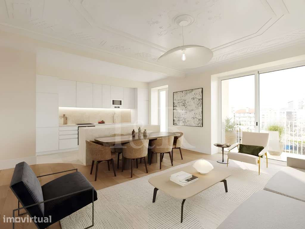 Apartamento T2 com jardim nas Avenidas Novas - Grande imagem: 3/21