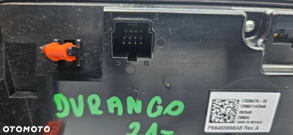 Dodge Durango III LIFT 2021-2025 Panel sterowania klimatyzacją Panel klimy AC Sterowanie nawiewem P68465666AB 68465666AB - 9