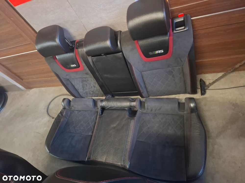 Fotele Skoda Octavia III kombi RS rok 2019 fotel kierowcy elektryczny skóra alcantara - 5