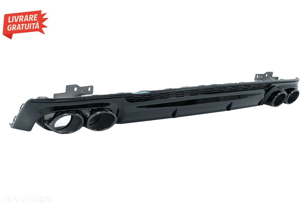 Difuzor Bara Spate si Ornamente Evacuare Audi A6 C8 4K Avant Sedan (2018-up) S6 De- livrare gratuita - 3