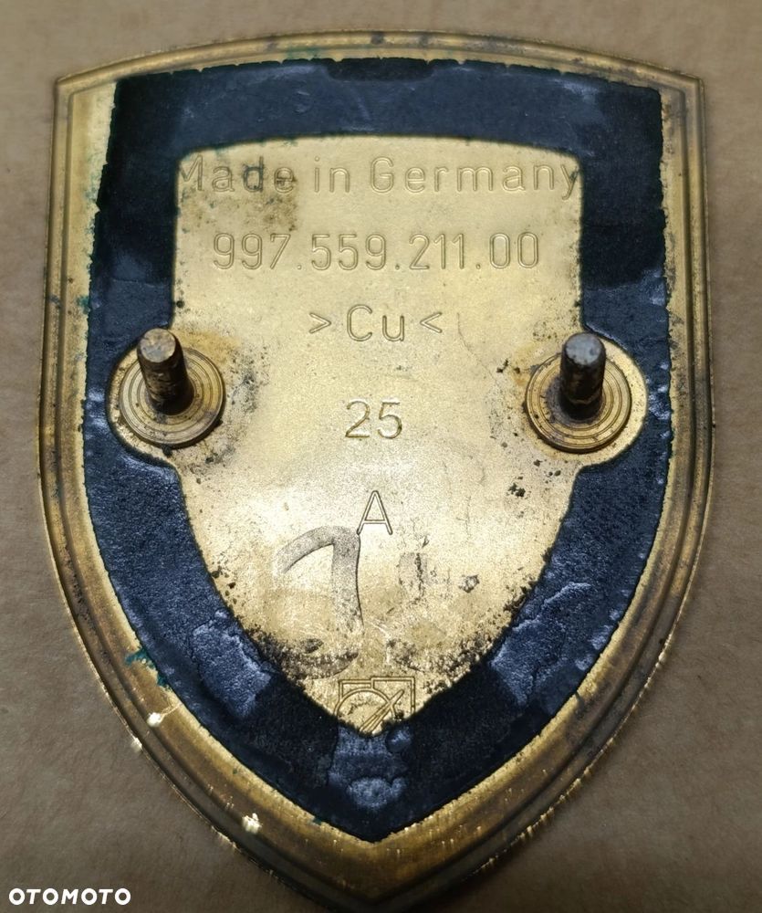 Cayenne I znaczek emblemat zderzaka przód oryginał Panamera GTS Porsche - 3