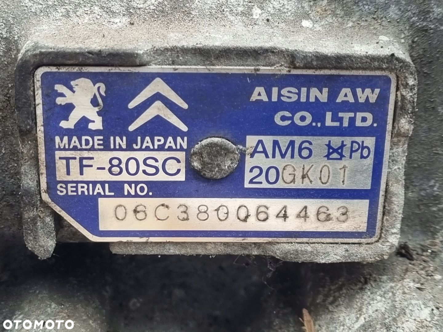 Peugeot 407 2.0 HDI 16V AUTOMATYCZNA SKRZYNIA BIEGÓW 20GK01 TF-80SC - 2