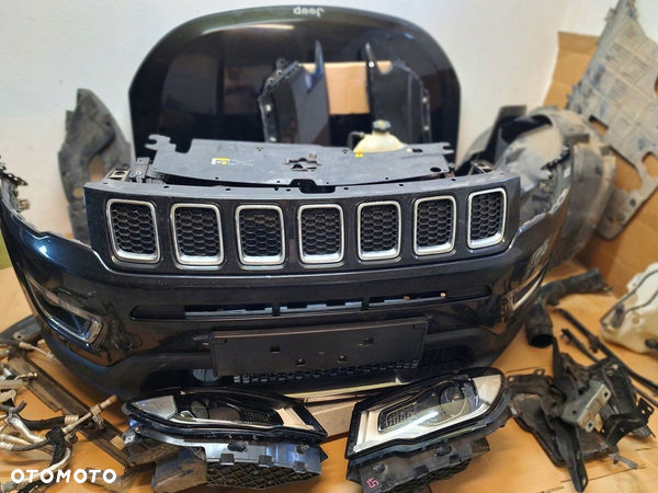 jeep compass II 16- maska zderzak przod xenon pas przedni chlodnice komplet