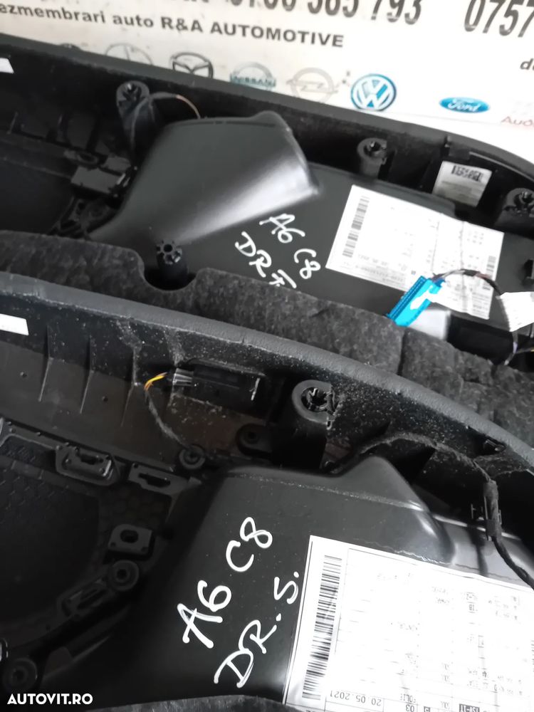Fata Tapiterie Usa Dreapta Fata Spate Audi A6 4K C8 Cu Lumini Ambientale LED - 8