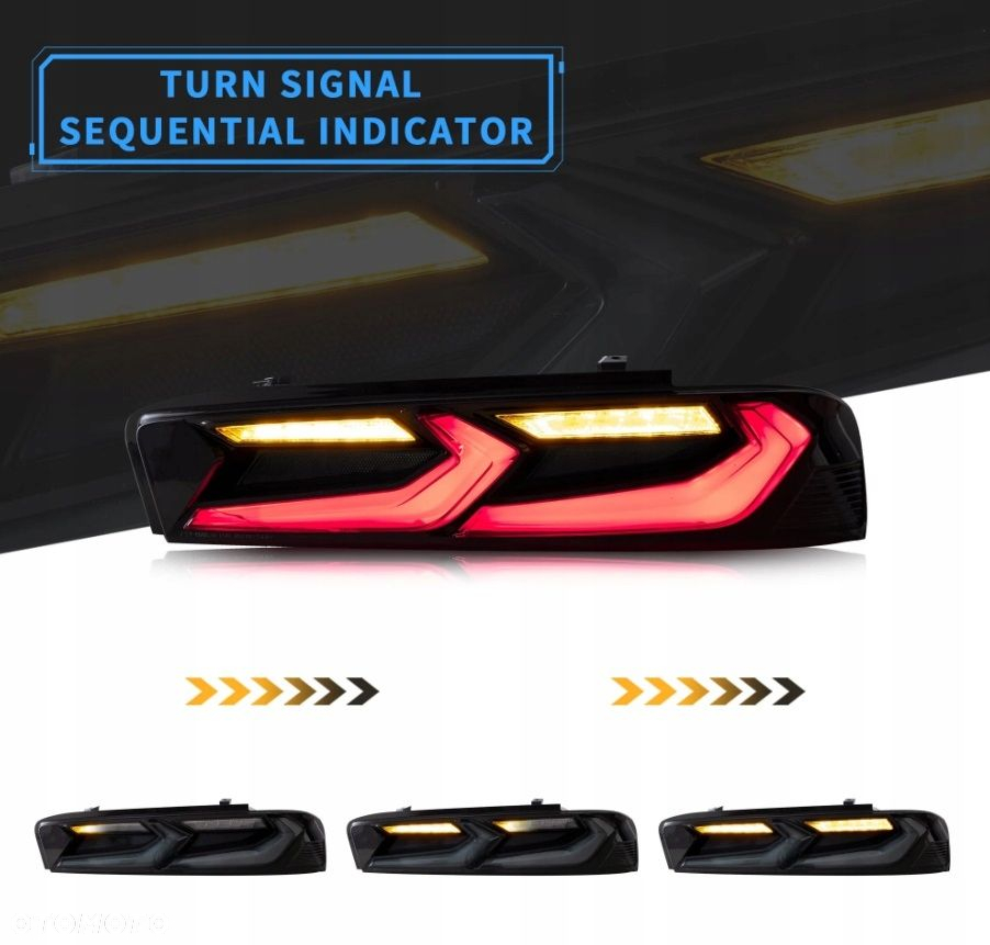 Lampy tyl ne kpl Full Led Neon Diody Tuning Chevrolet Camaro VI 6 2015-2018 - 4