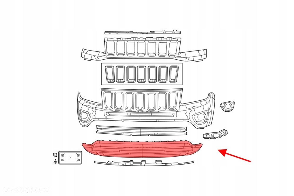 zderzak przedni 68109863aa jeep compass 2011-2017 - 5