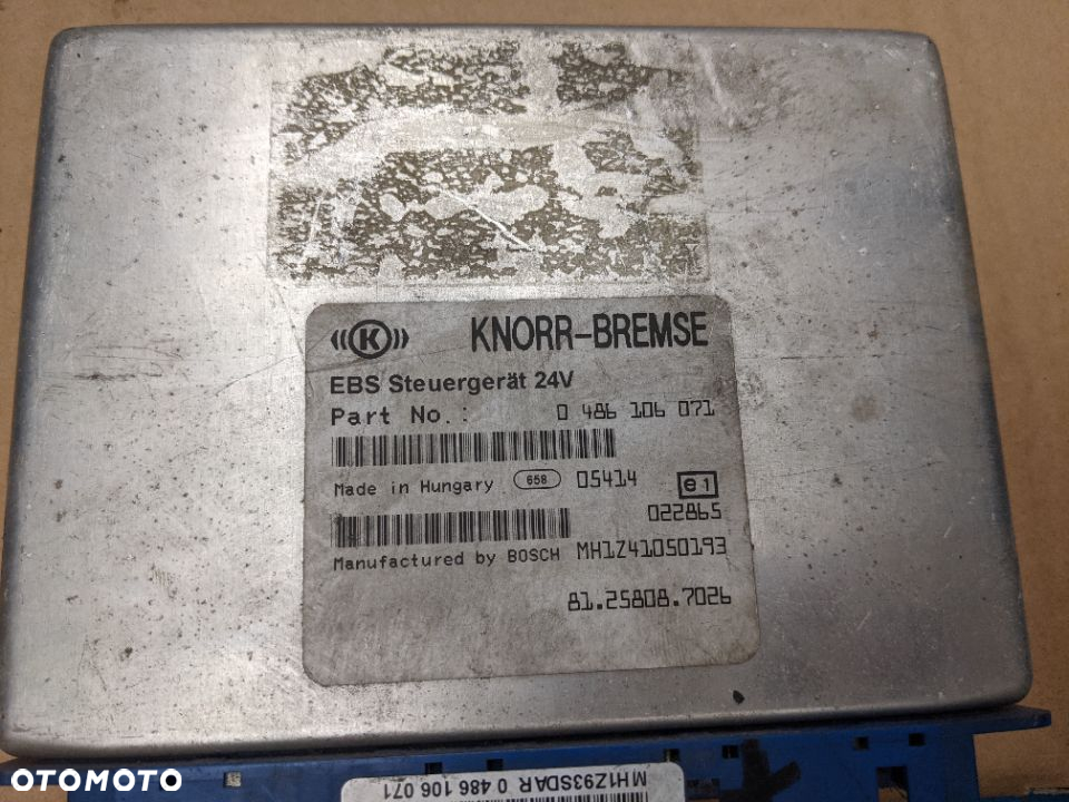 Moduł sterownik komputer EBS MAN 0486106071 - 3