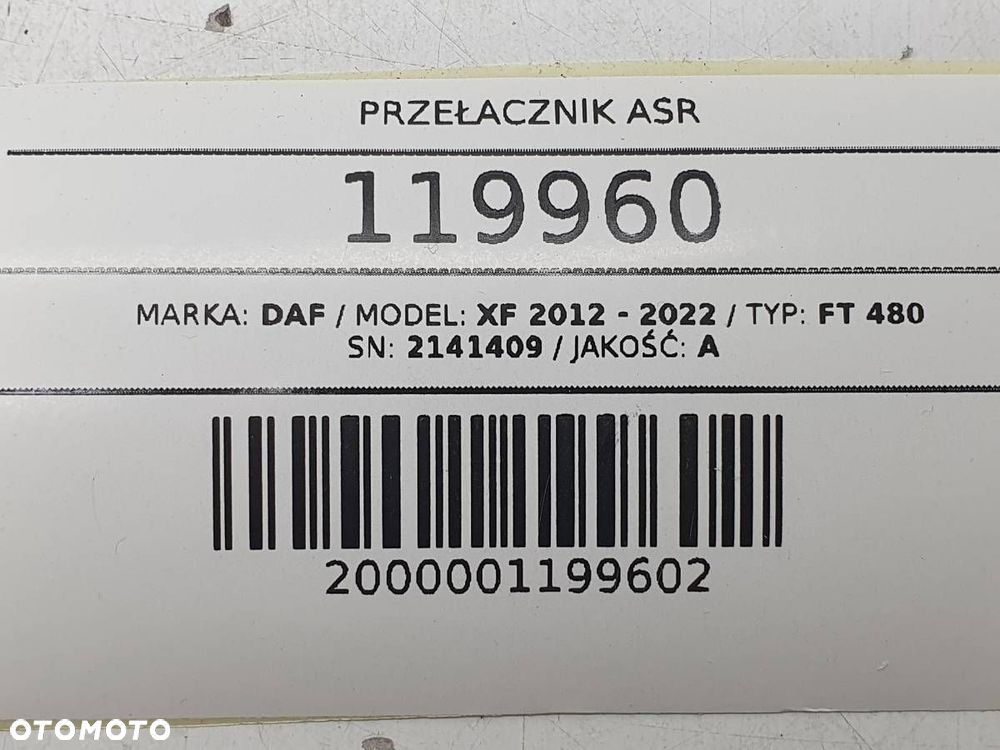 PRZEŁACZNIK ASR TC KLAWISZ 2141409 DAF XF 106 - 5