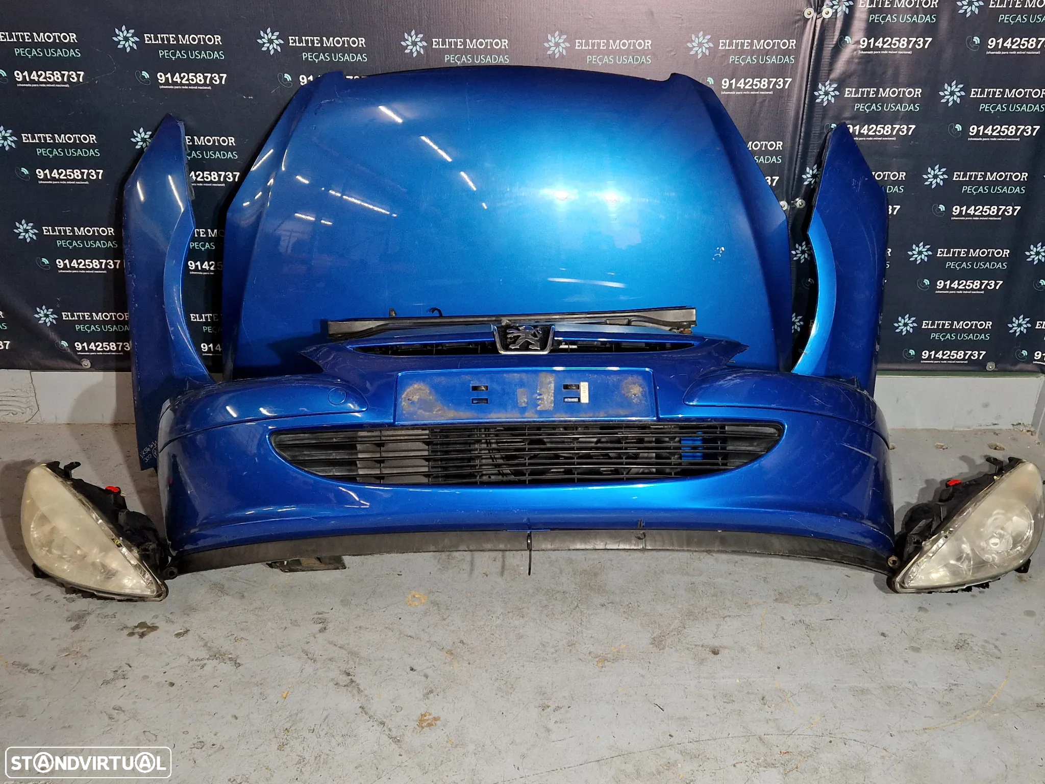 Frente completa usada PEUGEOT 307 HDI capot parachoques guardalamas oticas radiador - 2