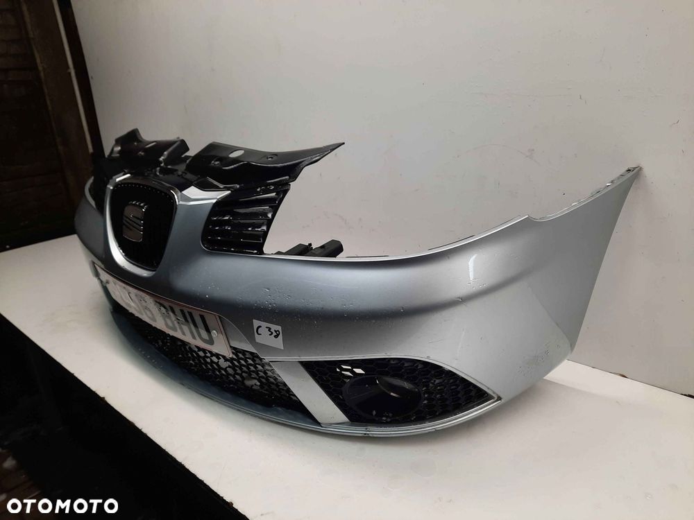 ^ ZDERZAK PRZÓD PRZEDNI DO SEAT IBIZA 3 III LIFT FL LS7N SREBRNY HALOGENY - 3
