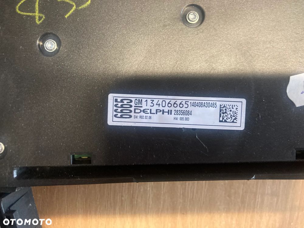 Panel Sterowania Nawigacji RADIA Opel Astra J 13406665 - 2