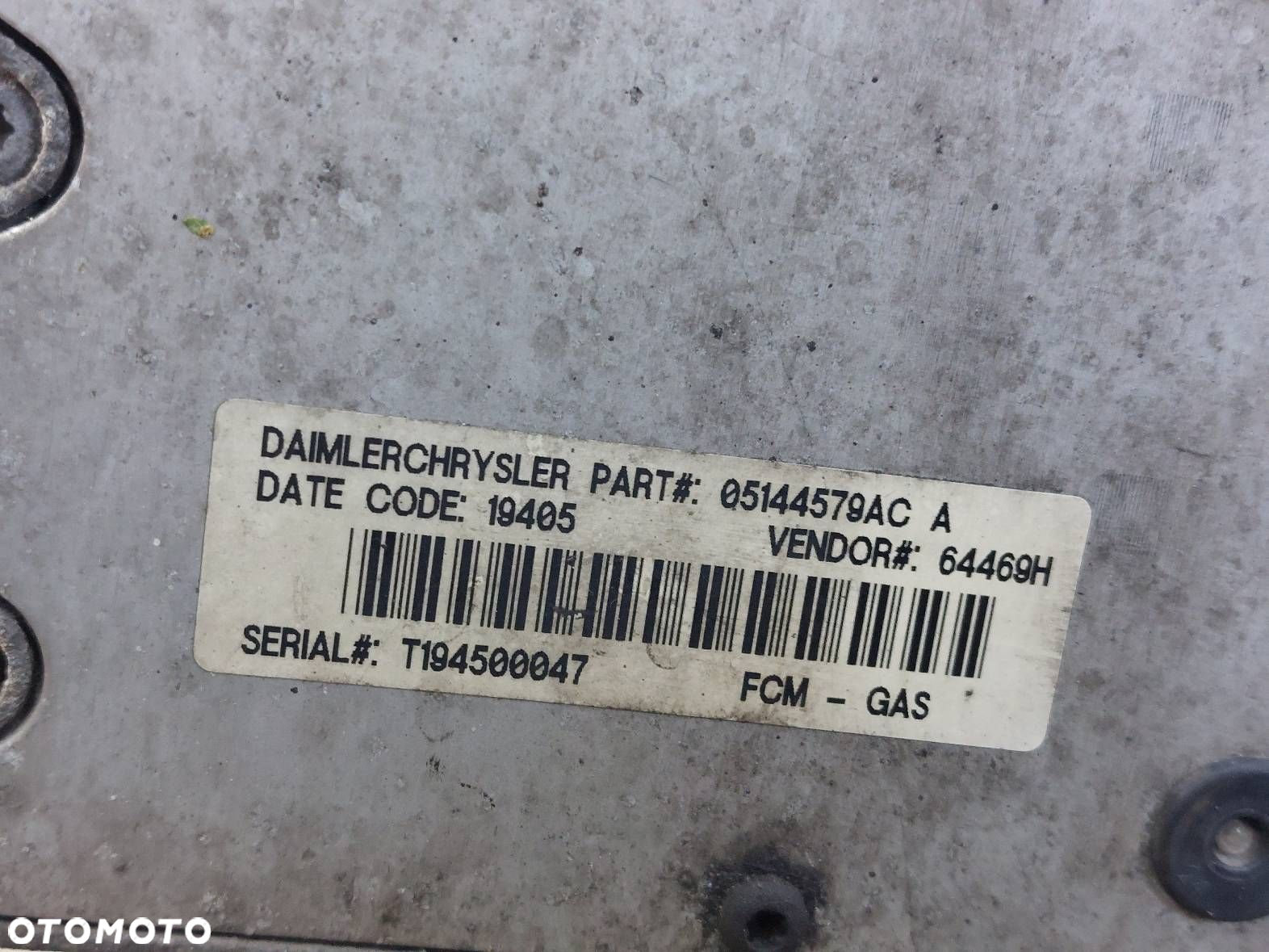 ZESTAW STARTOWY CHRYSLER GRAND VOYAGER IV LIFT 2.8 CRD P05094285AE - 4