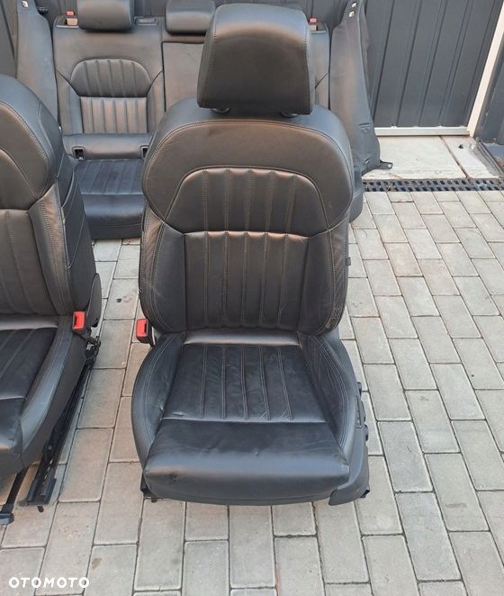 skoda superb 3v iii fotele środek kanapa czarna skóra europa kombi - 4