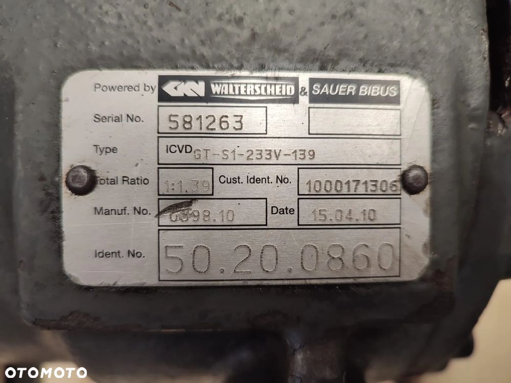 Skrzynia biegów Sauer Bibus GT-S1-233V-139 Dieci  AgriPlus - 12