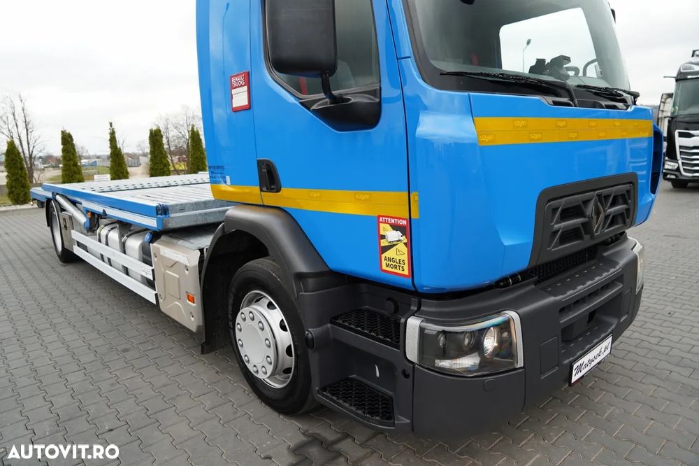Renault D WIDE 380 DE11 / 4X2 / CAMION DE REMORCAJE 8 M / TRANSPORT AUTO / PLATFORMĂ / TROLIU / - 13