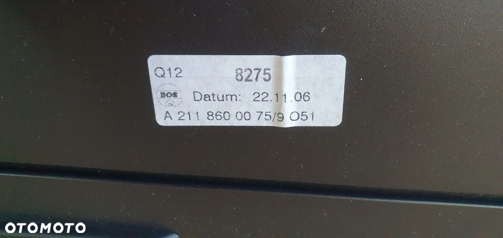 Roleta siatka bagażnika Mercedes E-Klasa W211 A2118600075 - 7
