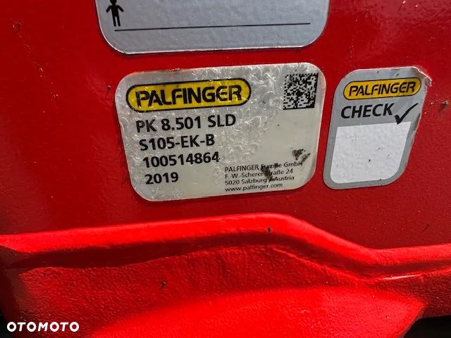 Palfinger HDS Palfinger PK8501 SLD3 3 wysuwy hydrauliczne sterowanie balkonik - 10