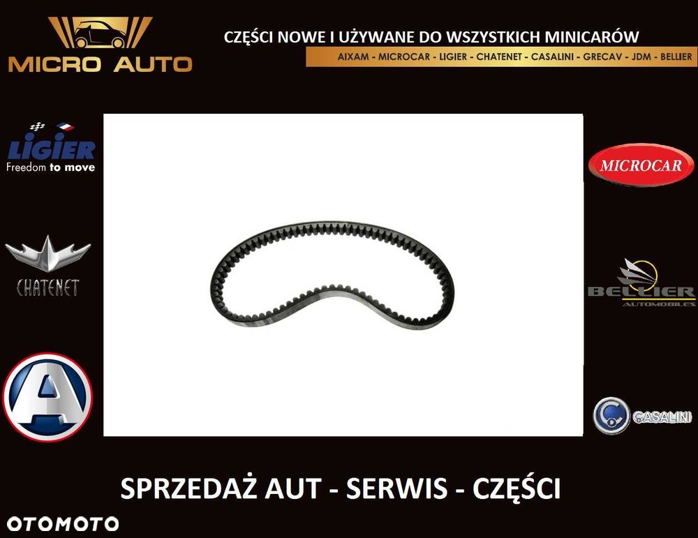 Pasek napędowy 029 Bellier JDM Microcar Yanmar Aixam Ligier JDM 589