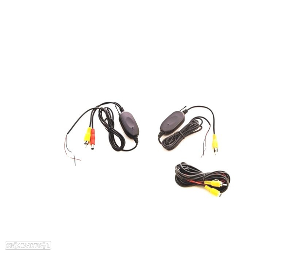 EMISOR + RECETOR WIRELESS PARA CAMARA TRASEIRA POR RCA