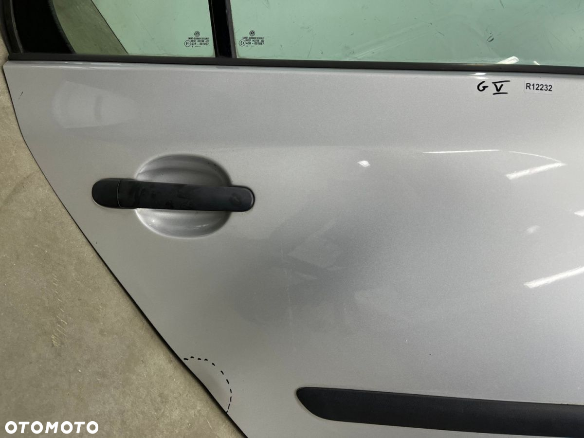 Drzwi VW Golf V 5 03-09r. LA7W 5D HB prawe tylne kompletne szyba zamek podnośnik 1K6833312H - 4