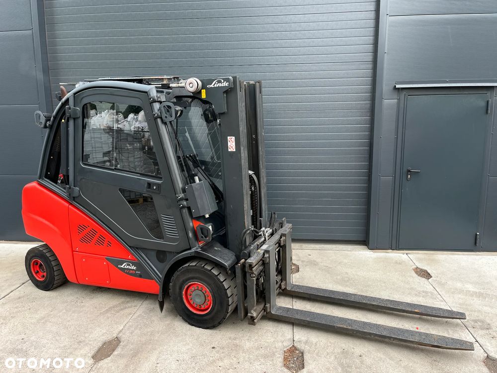 Linde H35T 393-02 Gaz LPG TRIPLEX Kabina Klimatyzacja Pozycjoner Przesuw boczny