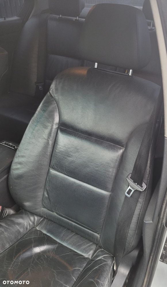 FOTEL LEWY PRZÓD PRZEDNI BMW E60 E61 EUROPA PAMIĘĆ GRZANY CZARNA SKÓRA - 4