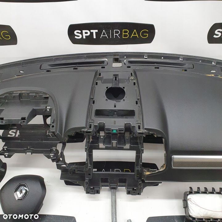 RENAULT KOLEOS II 2 DESKA ROZDZIELCZA KONSOLA KOKPIT PULPIT PODUSZKI AIRBAG AIR BAG PASY KIT SET - 3