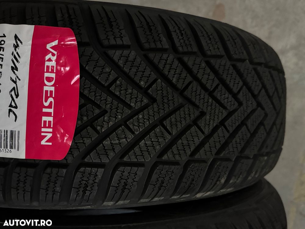 Vând 4 anvelope 195/55/16 vredestein de iarnă noi - 3