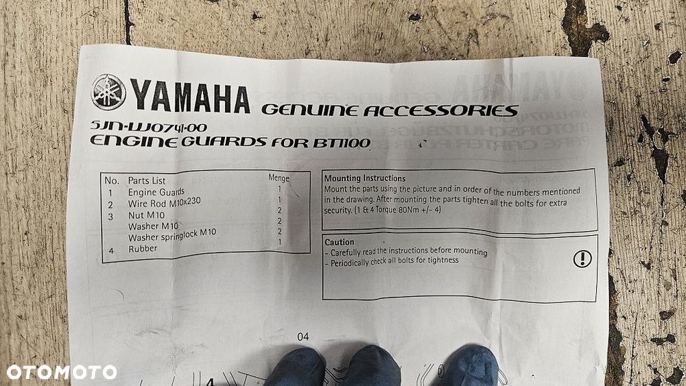 Gmole Crash Pady Silnika Yamaha BT 1100 Bulldog  5JN-W0741-00 - 10