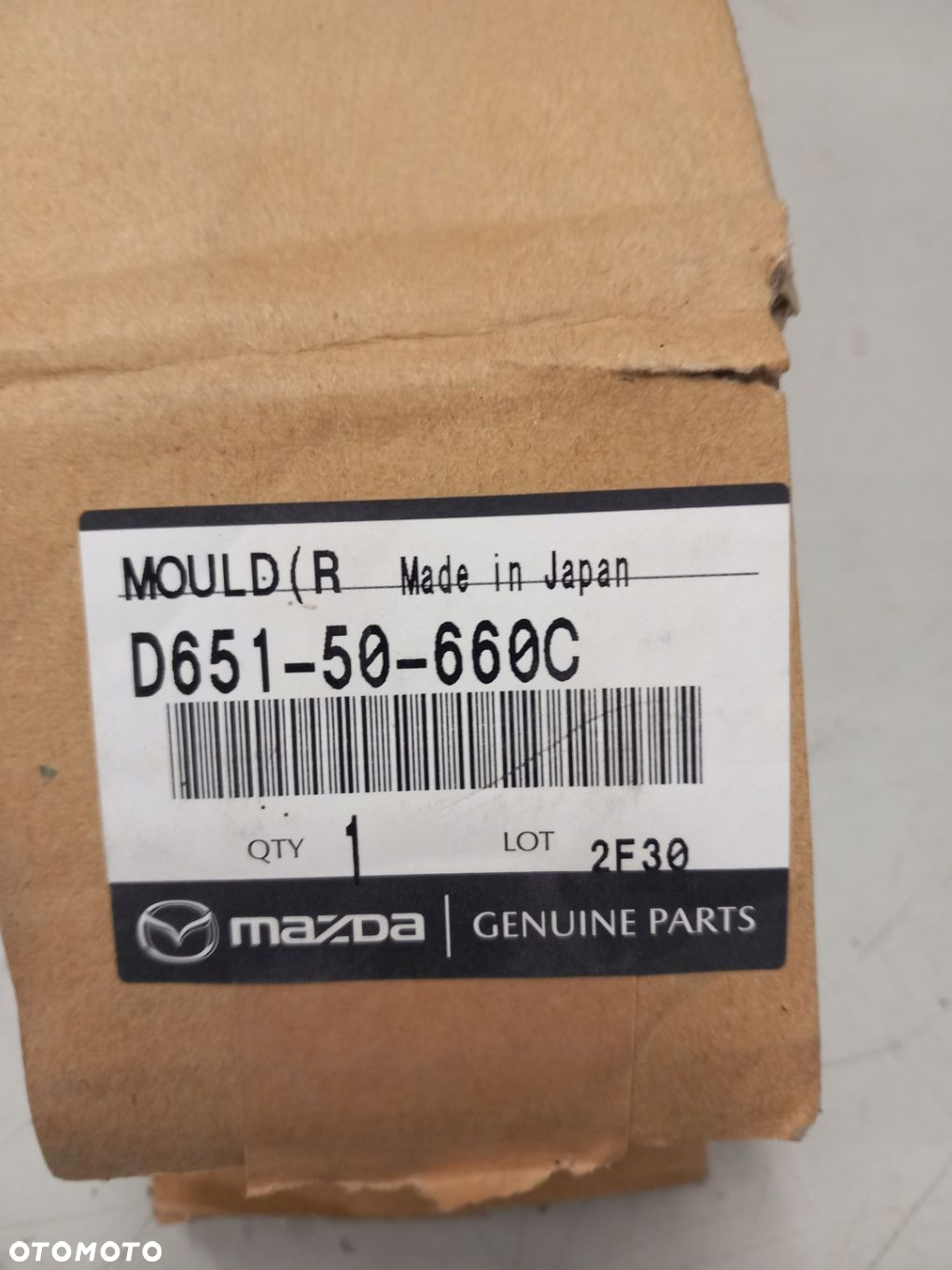 LISTWA USZCZELNIAJĄCA SZYBY PRAWY TYŁ MAZDA 2 11-14 D651-50-660C - 6