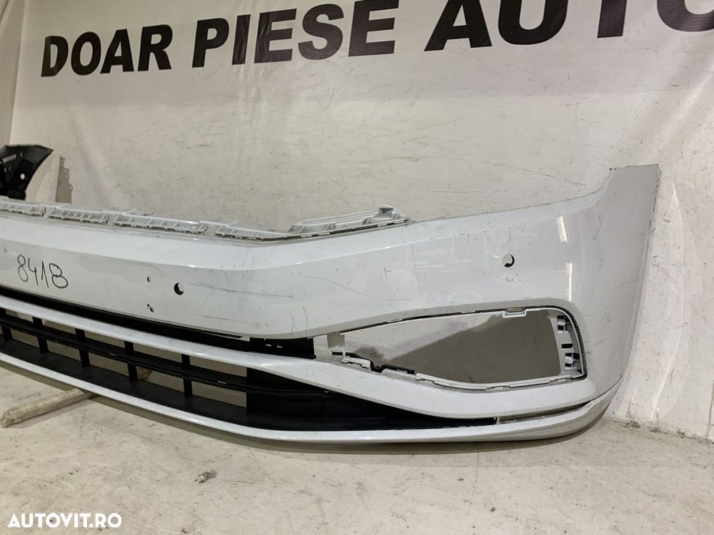 Bara fata VW Passat B8, facelift, 2019, 2020, 2021, 2022, 2023, cod origine OE 3G0807221E, cu gauri pentru senzori de parcare (6). - 3