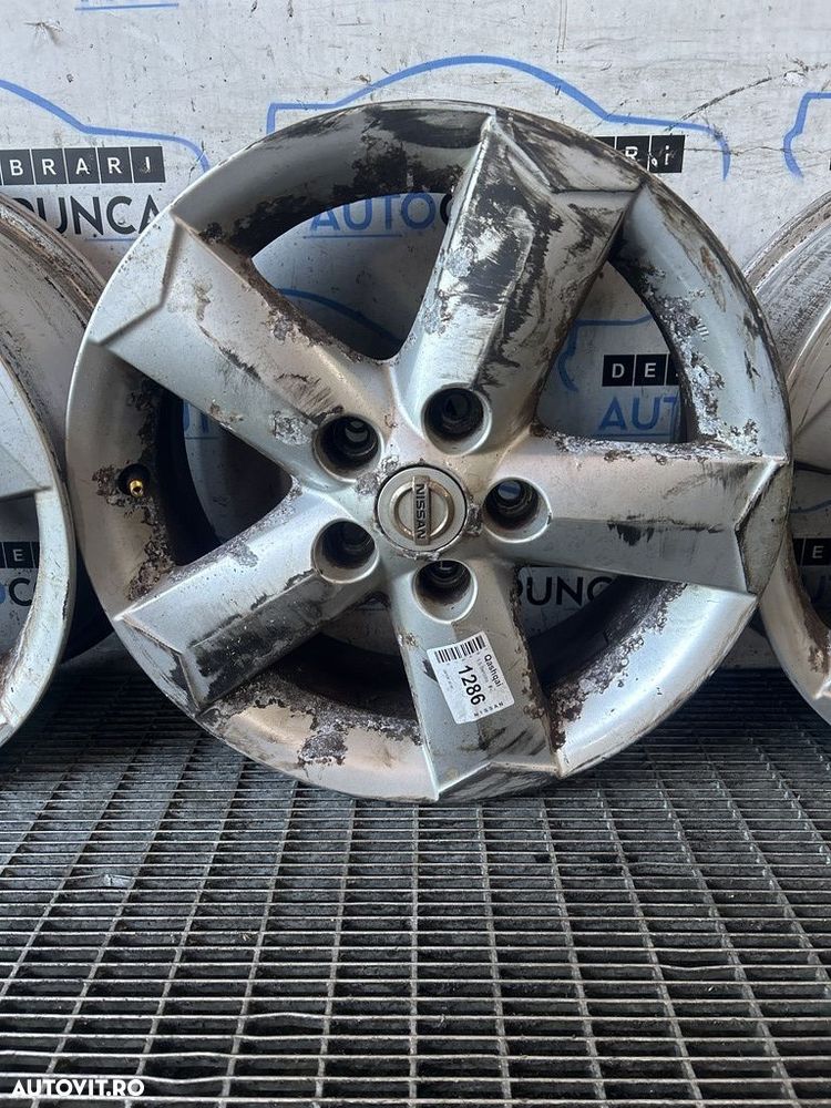 Jante aliaj Nissan Qashqai 2008 - 2010 (1286) R16 Nu se vede et necesită recondiționare ... - 3