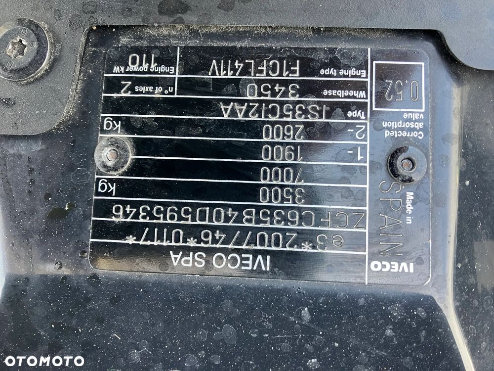 Iveco Iveco daily 35C15 wywrotka kiper silnik 3.0 - 8
