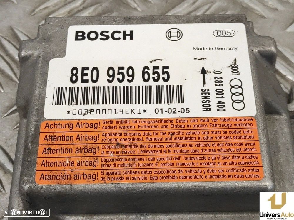 CENTRALINA AIRBAG AUDI A4 2001 -8E0959655 - 7