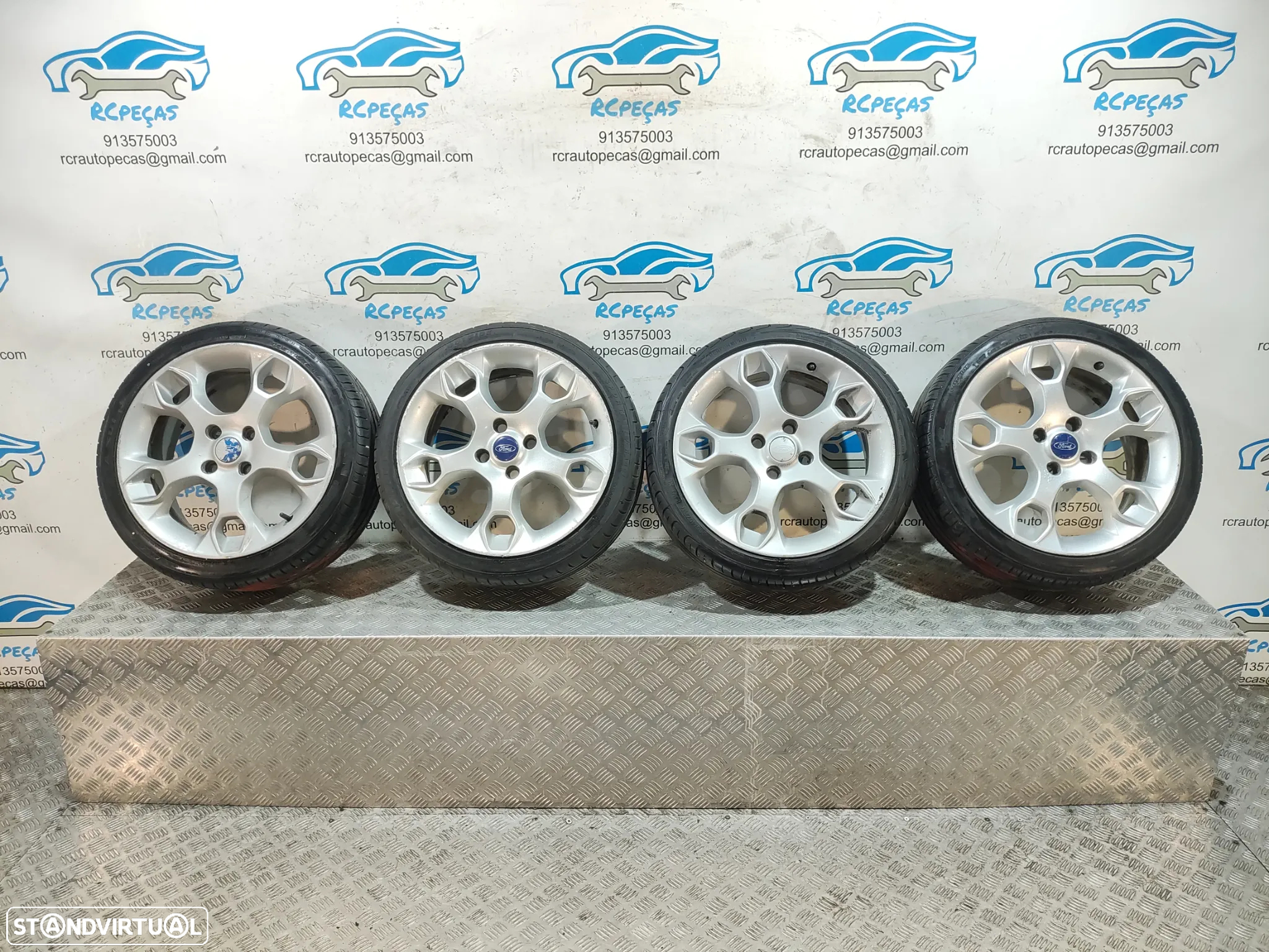 Conjunto Jantes 17 Originais Ford Fiesta Mk7 VII 7 J ET47,5 4x108 - 14