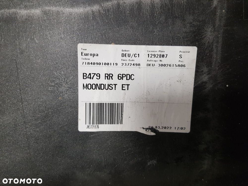 NOWY ORYGINALNY ZDERZAK TYLNY TYŁ FORD FIESTA MK8 VIII 8 6XPDC 17-21 W KOLOR MOONDUST SILVER B479 - 7