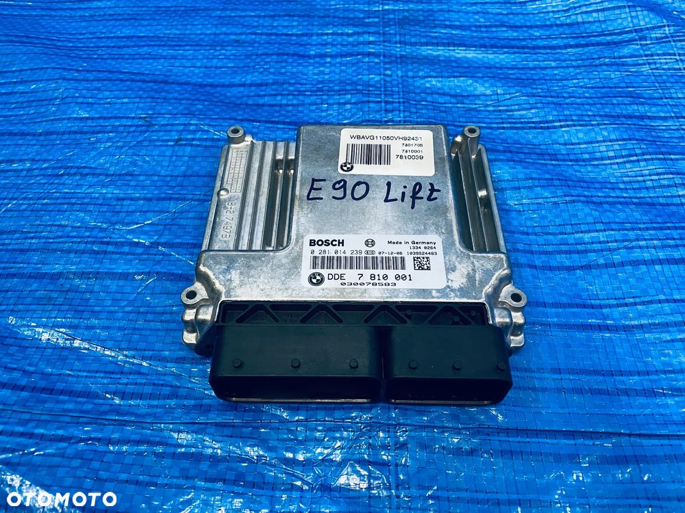 KOMPUTER STEROWNIK SILNIKA BMW E87 E90 E91 LIFT 320D N47 143KM MANUAL ; 7810001 ; 0281014239 ORYGINAŁ - 1