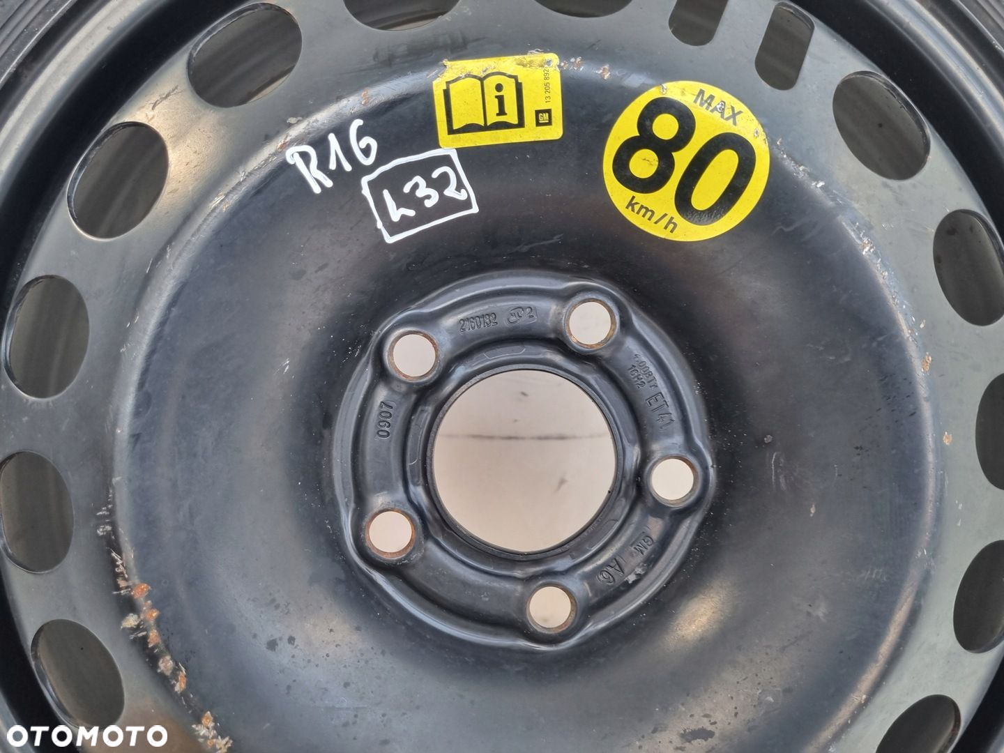 Opel Vectra C Astra H KOŁO DOJAZDOWE dojazdówka 115/70 R16 5x110 2160132 - 2