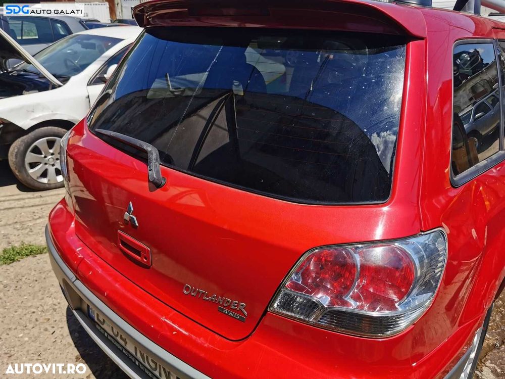 Hayon Haion Portbagaj Dezechipat Cu Luneta Geam Sticla Mitsubishi Outlander 2003 - 2008 Culoare Rio Red Metallic R20 R20B [0591] - 3