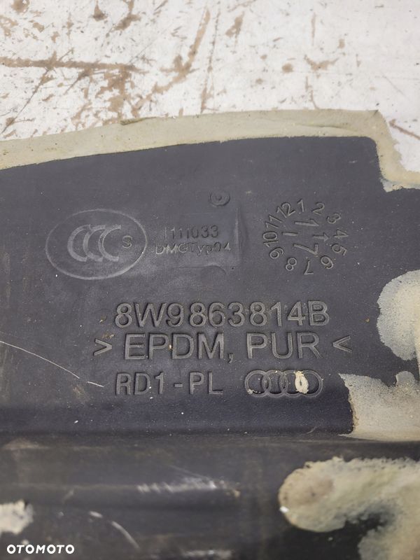 WYGŁUSZENIE BŁOTNIKA PRAWE AUDI A4 B9 8W9863814B - 4