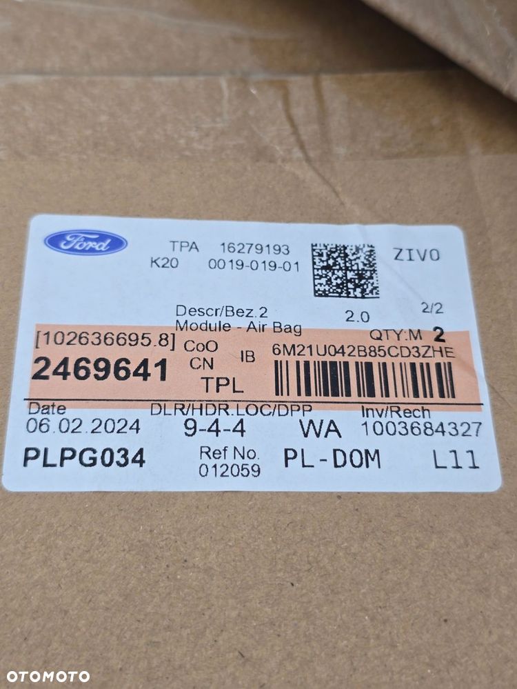 NOWA ORYGINALNA PODUSZKA KIEROWNICY AIRBAG FORD S-Max 6M21U042B85CD3ZHE - 11