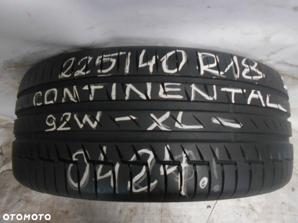 OPONA POJEDYNKA 225/40R18 CONTINENTAL PREMIUM CONTACT 6 XL DOT 0424 6.4MM - 1