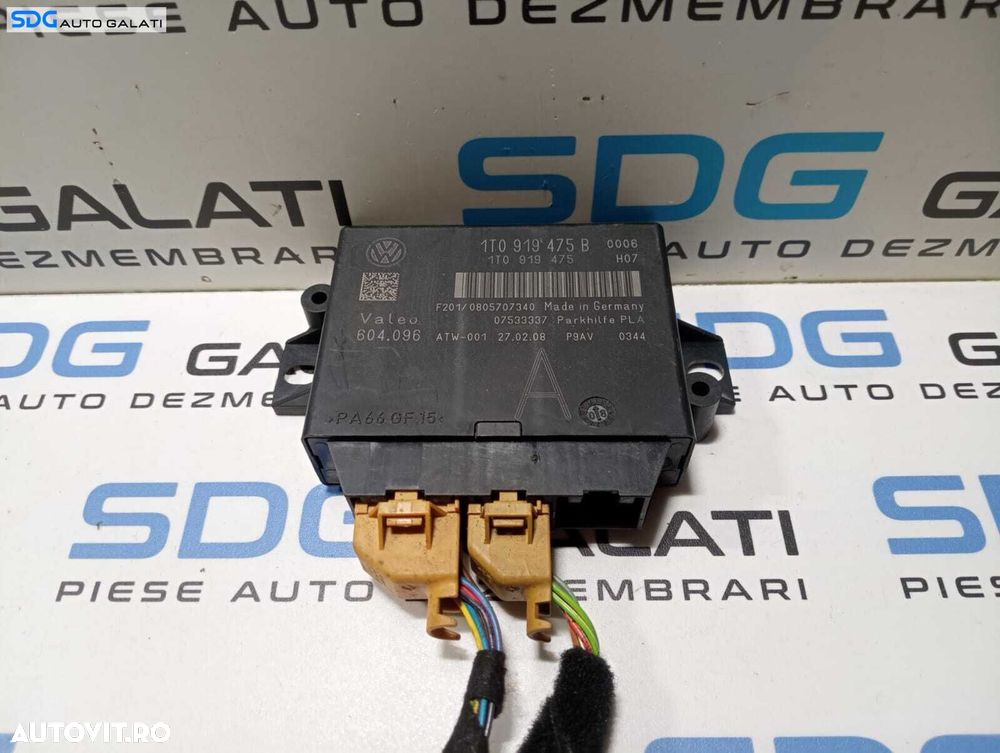 Unitate Modul Calculator Senzori Parcare PDC Parktronic Volkswagen Tiguan 5N 2007 - 2015 Cod 1T0919475B [M4379] - 1