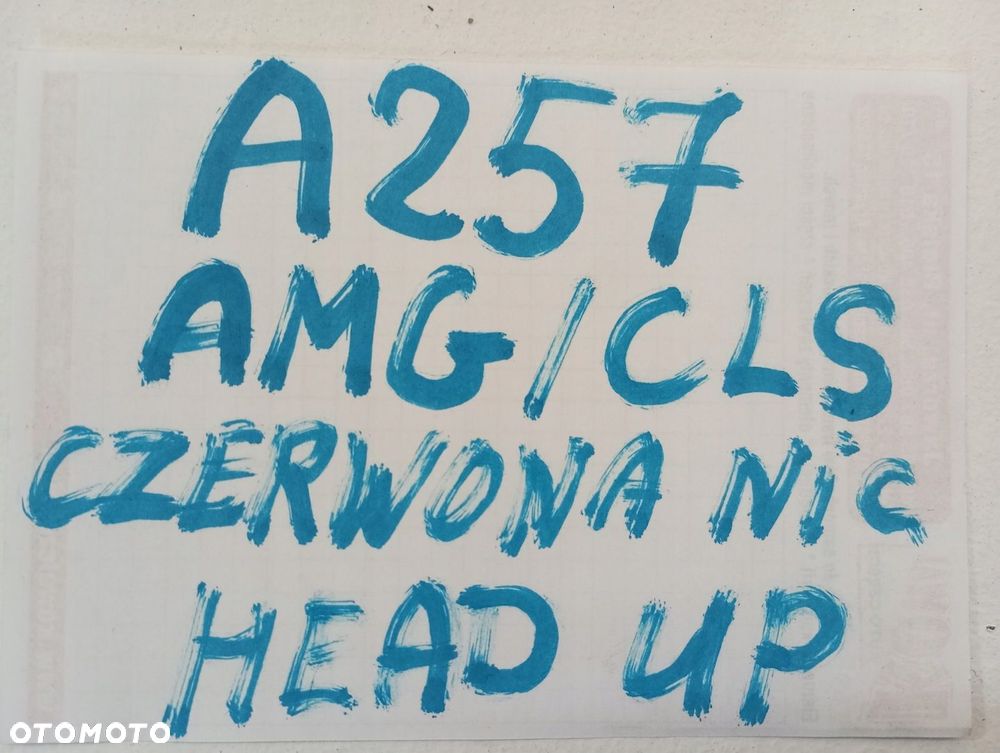 Konsola pulpit deska MERCEDES CLS A257 AMG HEAD UP CZERWONA NIĆ - 13