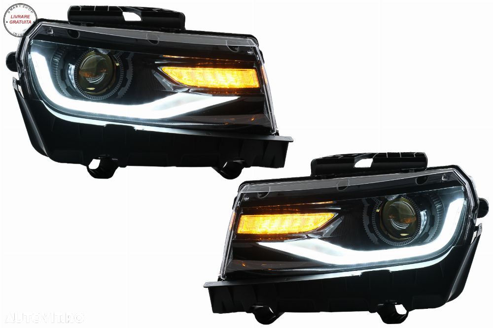 Faruri LED DRL Chevrolet Camaro (2014-2015) cu Semnal Dinamic Conversie la 2016+- livrare gratuita - 1