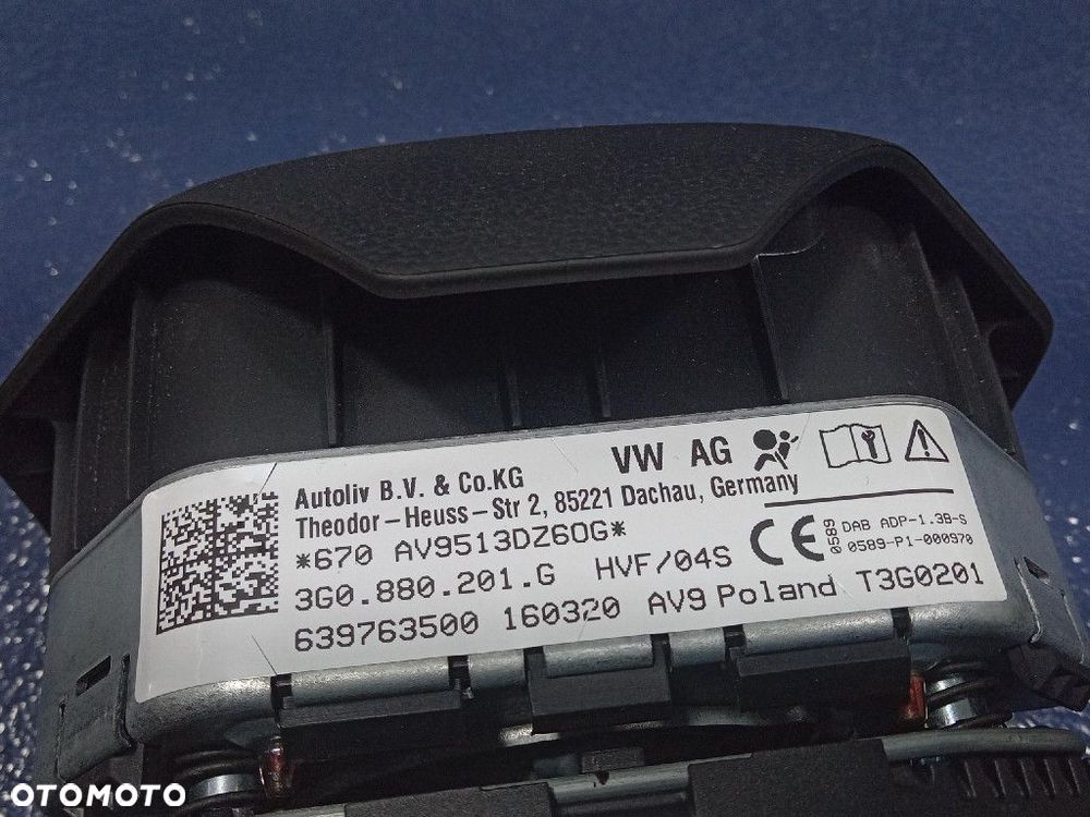 VW PASSAT B8 LIFT DESKA ROZDZIELCZA KOKPIT PODUSZKA PASY EU KOMPLET - 9