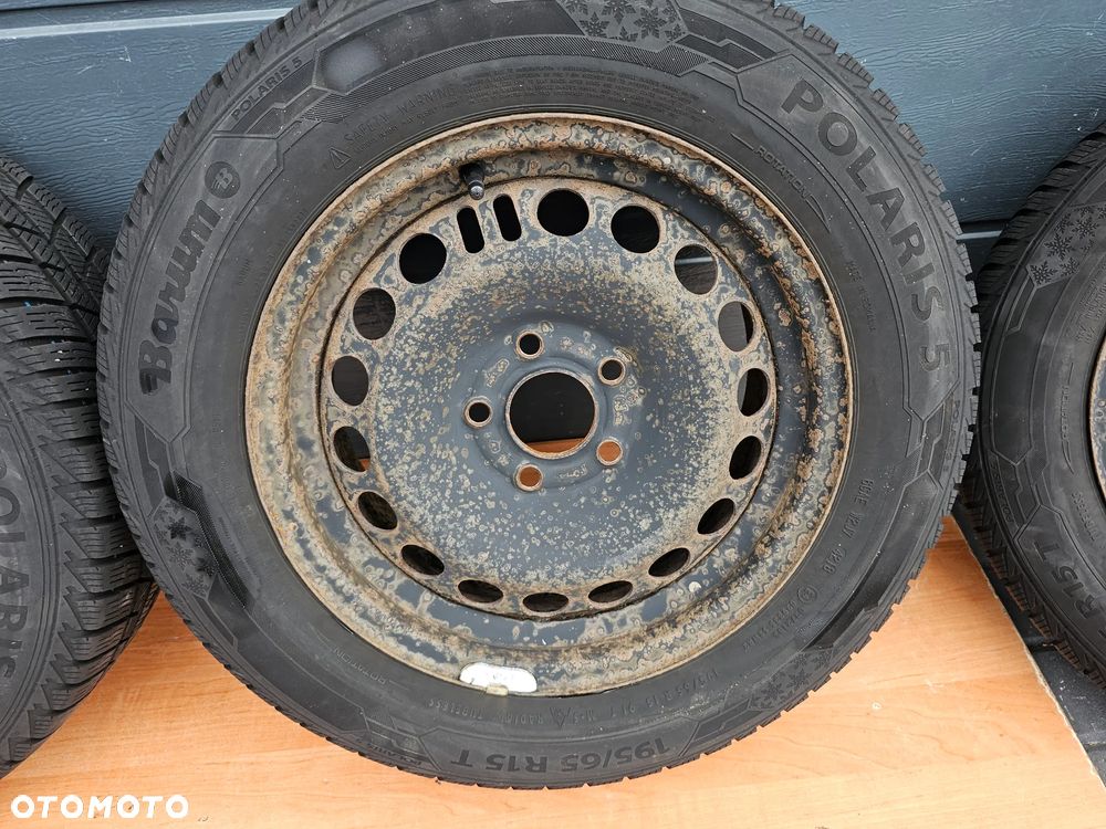 KOŁA FELGI STALOWE 15 OPONY ZIMOWE OPEL VECTRA C SIGNUM ASTRA H MERIVA B ZAFIRA A B 5x110 ET35 195/65/15 - 5