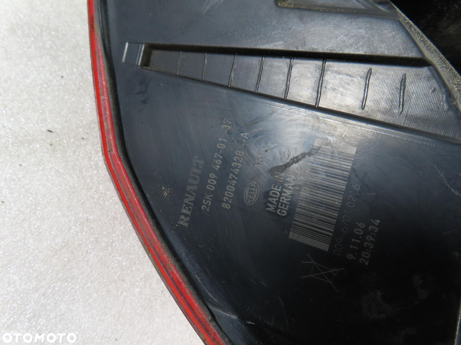 LAMPA LEWA TYLNA RENAULT SCENIC II LIFT  8200474328A 2SK00946701 - 3